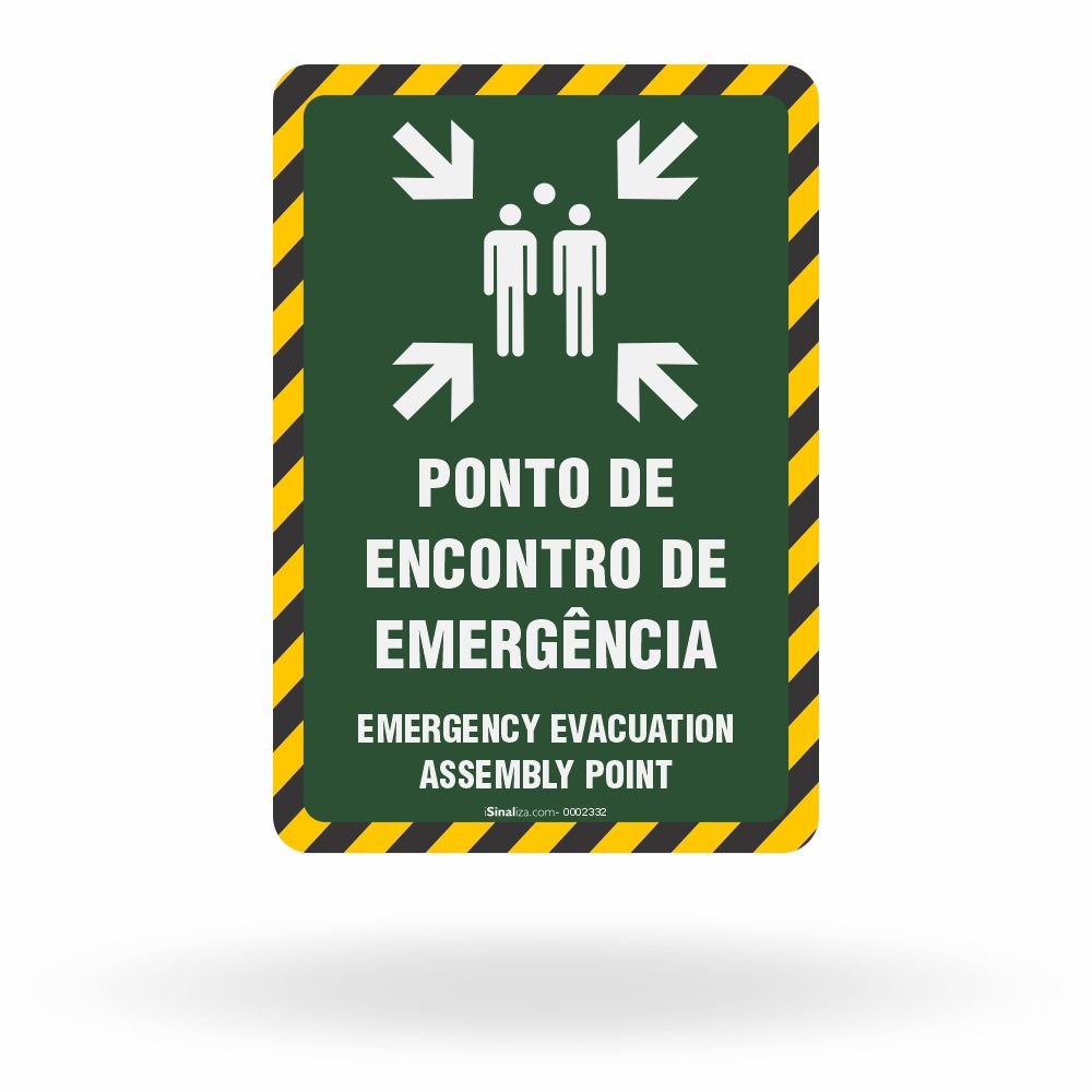 Placa de Sinalização "Ponto de Encontro"