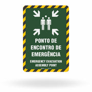 Placa de Sinalização "Ponto de Encontro"