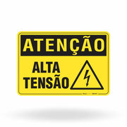 Placa Atenção - Alta Tensão