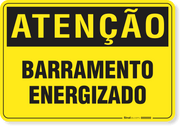 Placa Atenção Barramento Energizado
