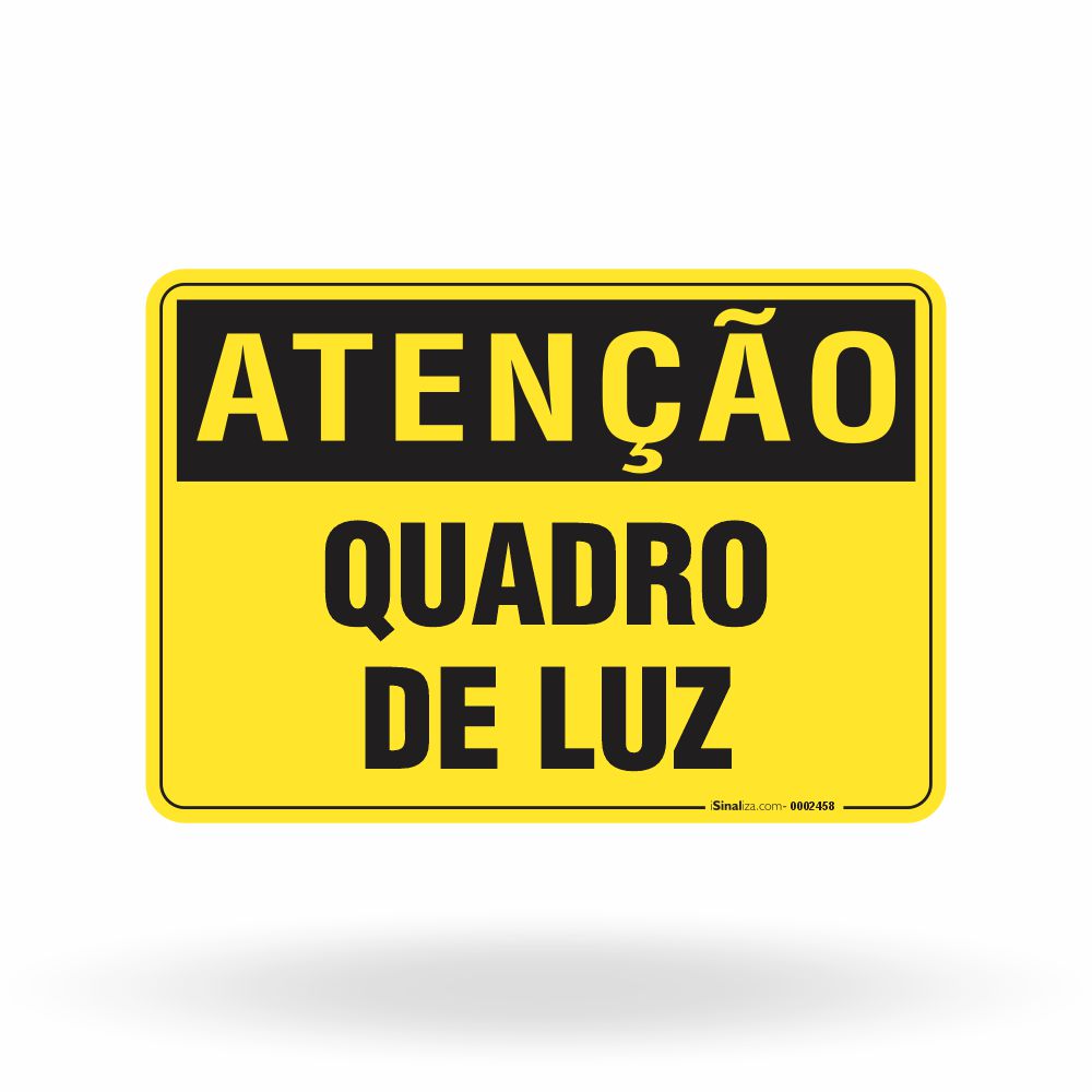 Placa Perigo - Quadro de Luz
