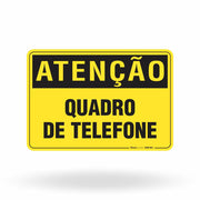 Placa Atenção - Quadro De Telefone