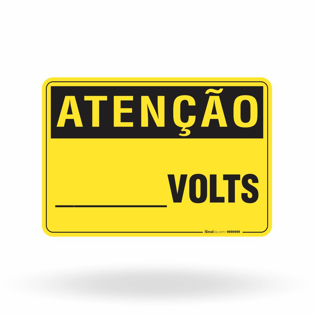 Placa Atenção - Volts