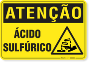 Placa Atenção Ácido Sulfúrico P2