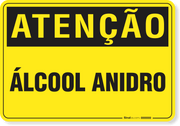 Placa Atenção Álcool Anidro