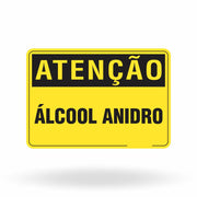 Placa Atenção - Álcool Anidro