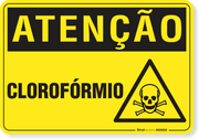 Placa de Atenção - Clorofórmio