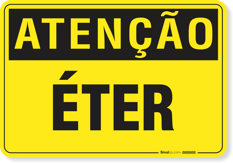 Placa Atenção Éter