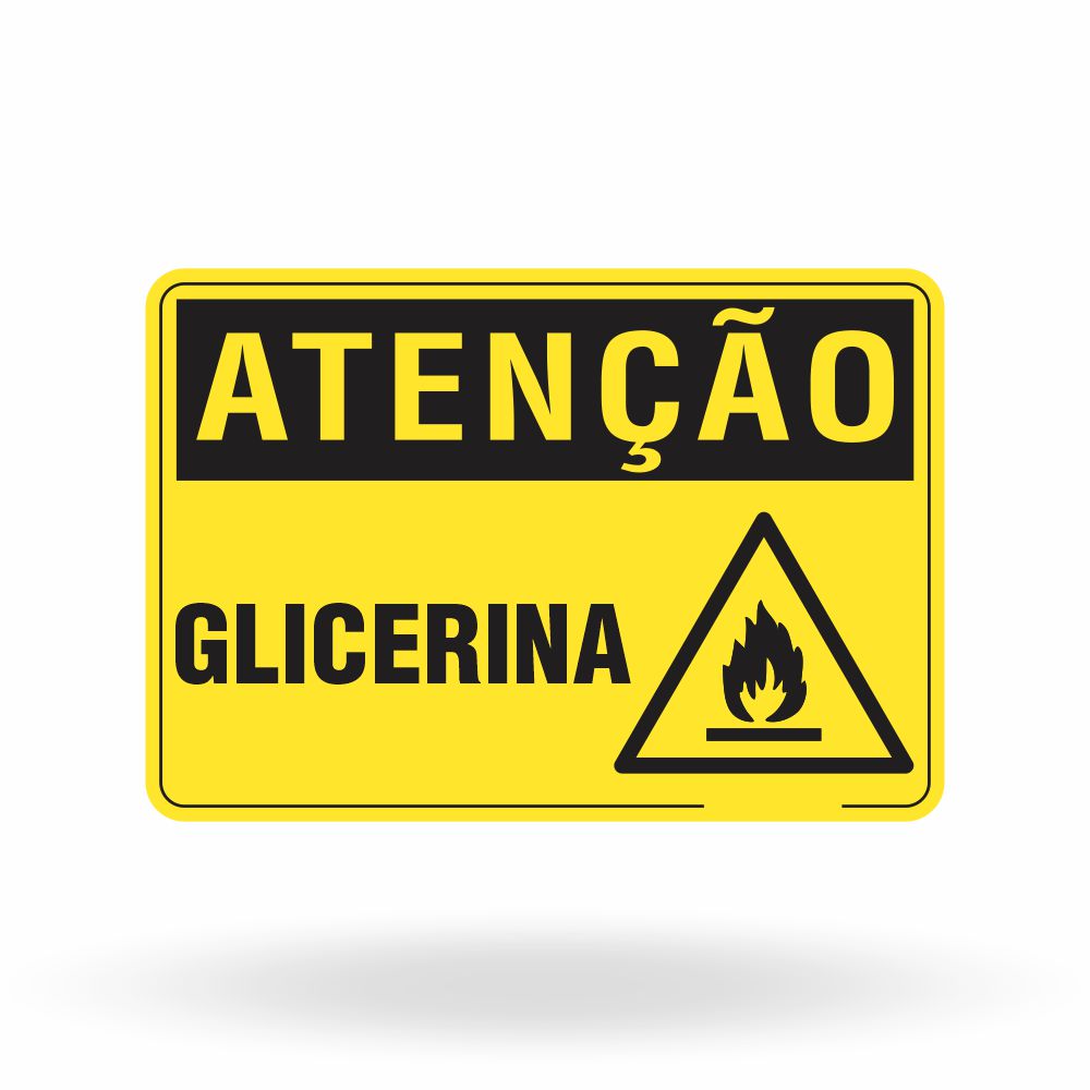 Placa Atenção - Glicerina