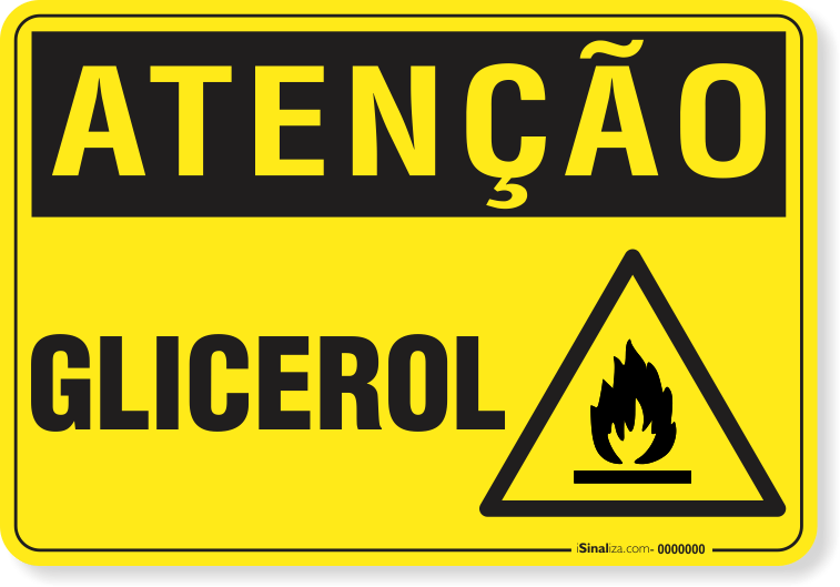 Placa Atenção Glicerol