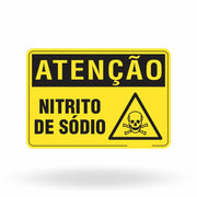 Placa de Atenção - Nitrito de Sódio