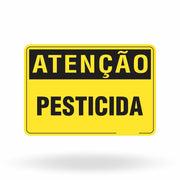 Placa Atenção - Pesticida
