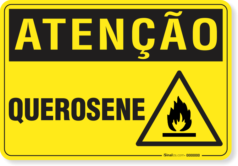 Placa de Atenção - Querosene