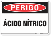 Placa Perigo Ácido Nítrico