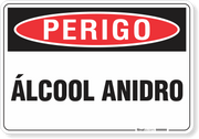 Placa Perigo Álcool Anidro