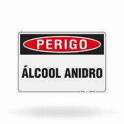 Placa Perigo - Álcool Anidro