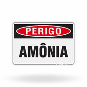 Placa Perigo - Amônia