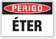 Placa Perigo Éter