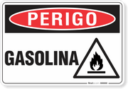 Placa Perigo Gasolina