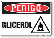 Placa Perigo Glicerol