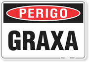 Placa Perigo Graxa