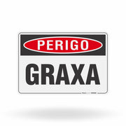 Placa Perigo - Graxa