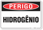 Placa Perigo Hidrogênio