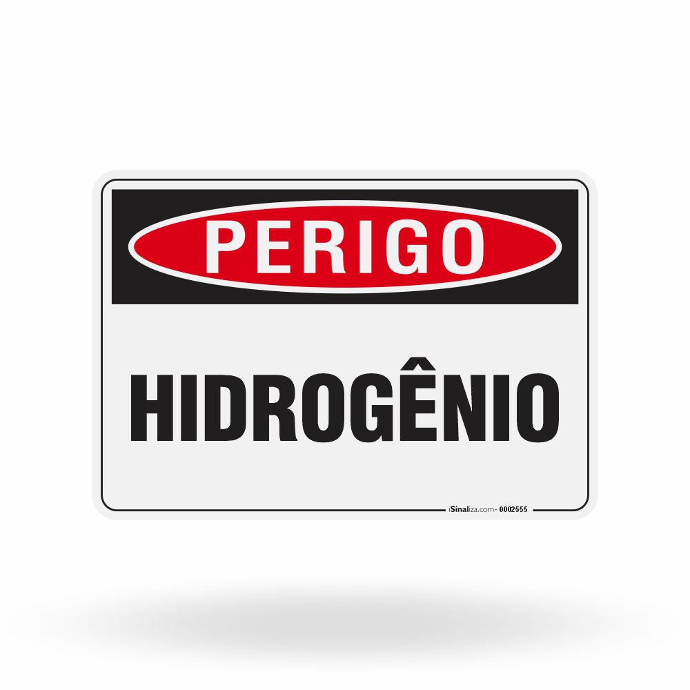 Placa Perigo - Hidrogênio