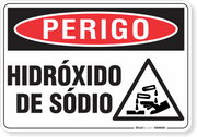 Placa Perigo Hidróxido De Sódio