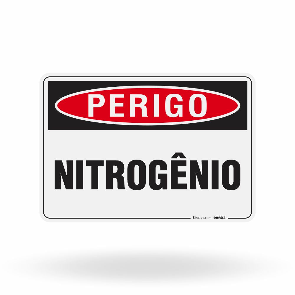 Placa Perigo - Nitrogênio