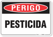 Placa Perigo Pesticida