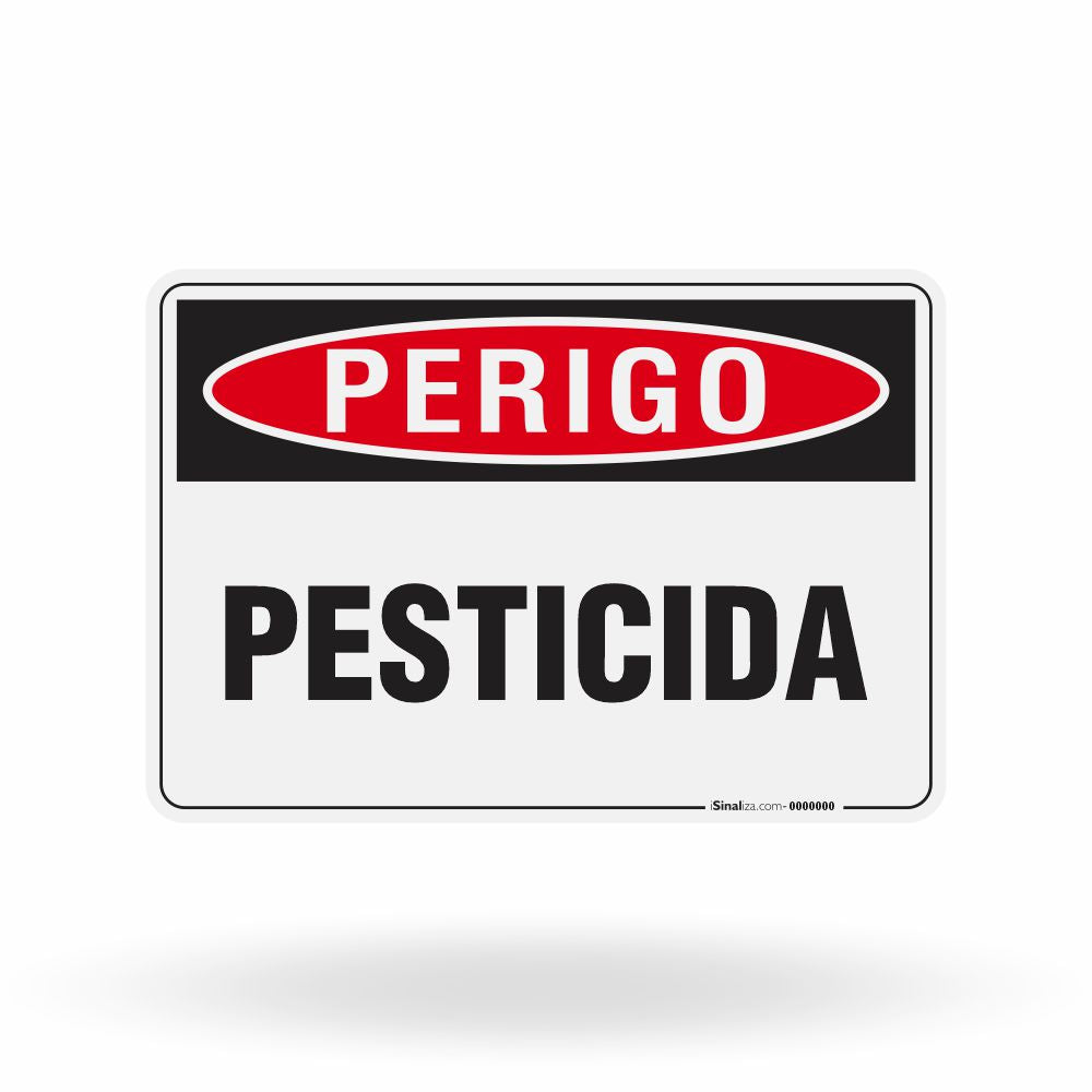 Placa Perigo - Pesticida
