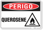 Placa Perigo Querosene