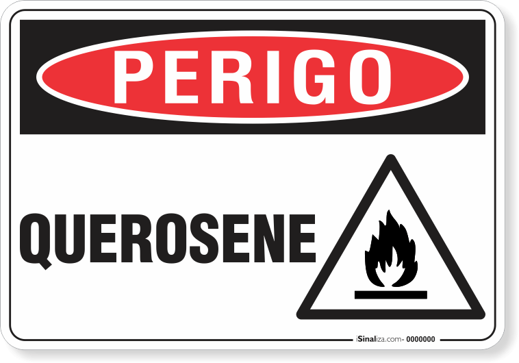 Placa Perigo Querosene