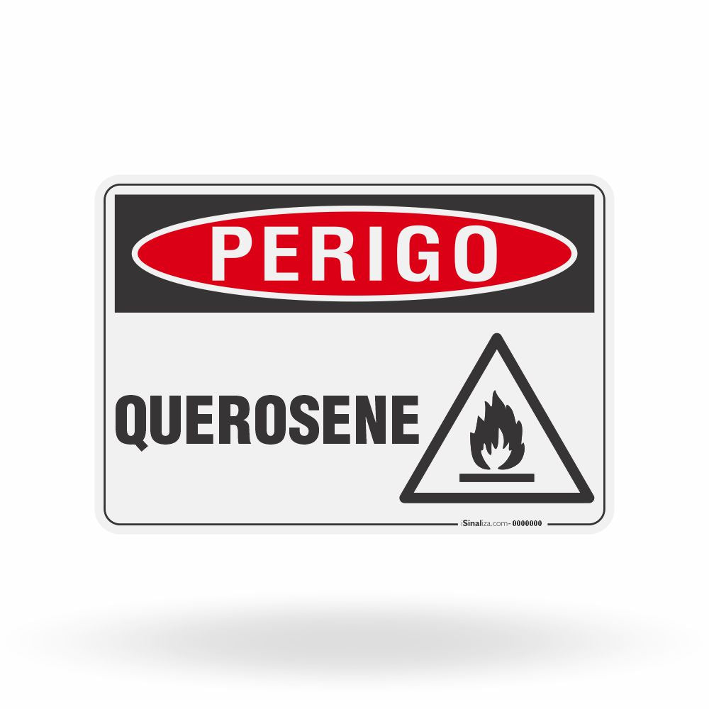 Placa Perigo - Querosene