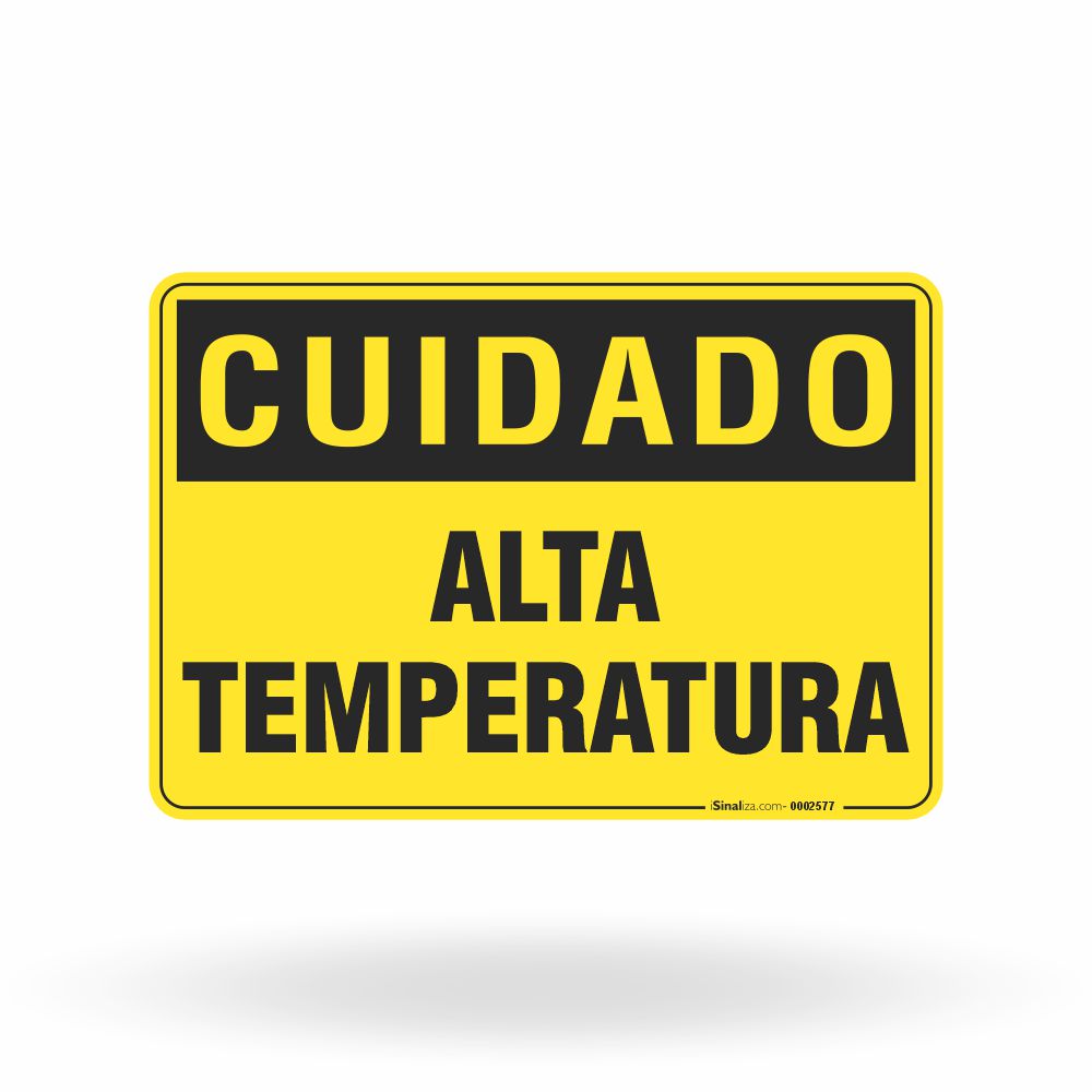 Placa Cuidado - Alta Temperatura