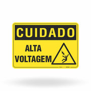 Placa Cuidado - Alta Voltagem