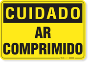 Placa Cuidado  Ar Comprimido