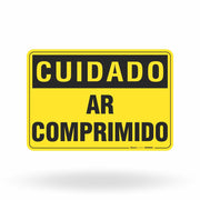 Placa Cuidado - Ar Comprimido