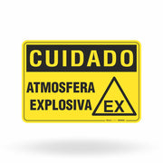 Placa Cuidado - Atmosfera Explosiva