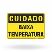 Placa Cuidado - Baixa Temperatura