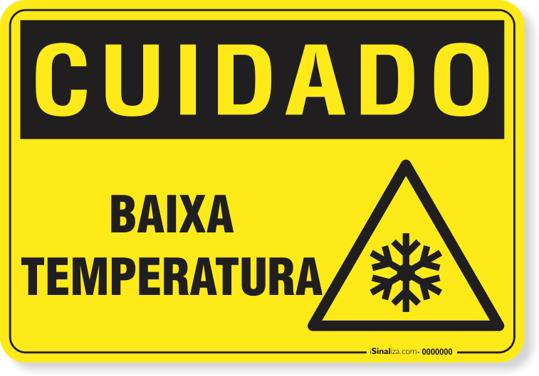 Placa Cuidado  Baixa Temperatura S2