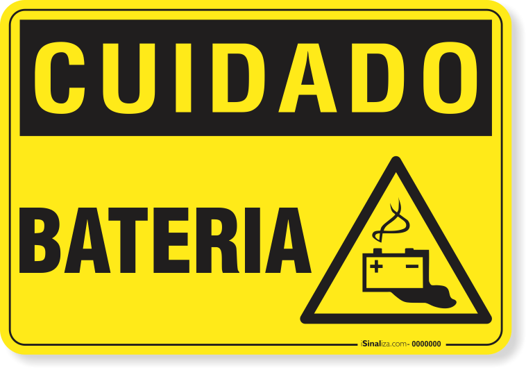 Placa Cuidado  Bateria