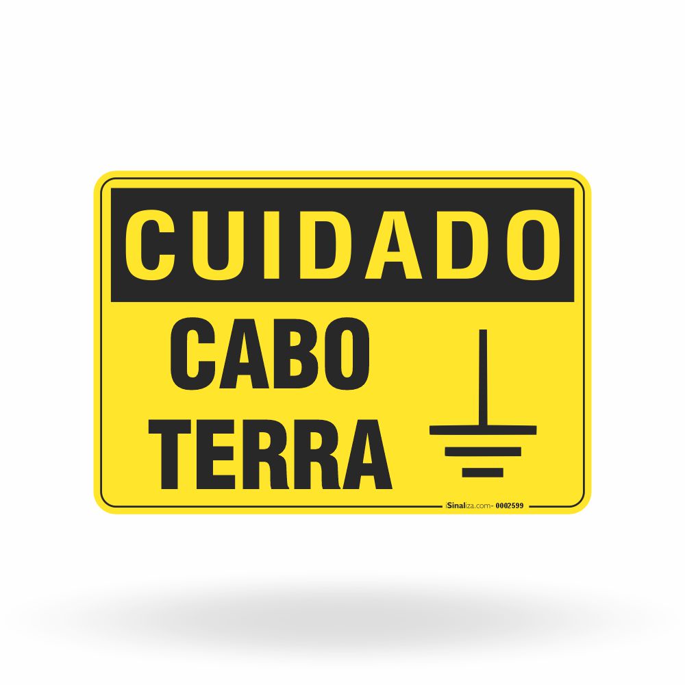 Placa Cuidado - Cabo Terra