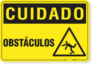 Placa Cuidado  Obstáculos