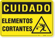 Placa Cuidado  Elementos Cortantes S2