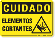 Placa Cuidado  Elementos Cortantes S4