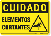 Placa Cuidado  Elementos Cortantes S7