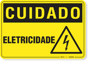 Placa Cuidado  Eletricidade