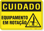 Placa Cuidado  Esmagamento De Corpo